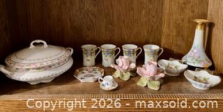 MaxSold Auction: Porcelain Floral Lot Including Limoges and Nippon - Douglas (Massachusetts, USA) PARTNER MANAGED Estate Sale Online Auction - Southwest Main Street