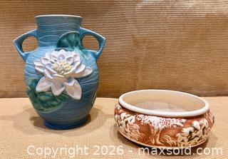 MaxSold Auction: Roseville Pottery "Water Lily" and "Donatello" Pieces - Douglas (Massachusetts, USA) PARTNER MANAGED Estate Sale Online Auction - Southwest Main Street