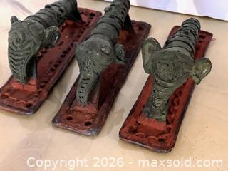 MaxSold Auction: Six Vintage Metal Elephant Drawer Pulls - Douglas (Massachusetts, USA) PARTNER MANAGED Estate Sale Online Auction - Southwest Main Street