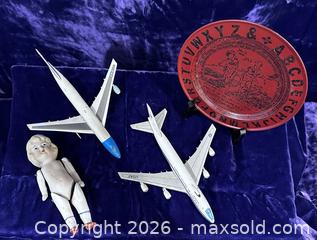 MaxSold Auction: Two Vintage Metal Model USAF Aircraft and Bisque Doll - Douglas (Massachusetts, USA) PARTNER MANAGED Estate Sale Online Auction - Southwest Main Street