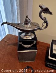 MaxSold Auction: Victorian Apothecary Scale and Aladdin Genie Cigar Lighter - Douglas (Massachusetts, USA) PARTNER MANAGED Estate Sale Online Auction - Southwest Main Street