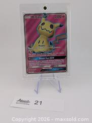 MaxSold Auction: 2018 Mimikyu GX Full Art #206 -Pokémon Card  - Langley (British Columbia, Canada) SELLER MANAGED Reseller Online Auction - 68 Avenue