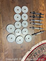 MaxSold Auction: Adjustable Dumbbell Set — 70 lb Total, 1" Sleeve - Toronto (Ontario, Canada) SELLER MANAGED Moving Online Auction - Saint Clair Avenue West