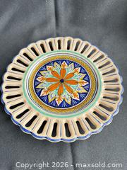 MaxSold Auction: Hand-painted DERVIA Ceramic Decorative Charger, 10–11 in - Toronto (Ontario, Canada) SELLER MANAGED Moving Online Auction - Saint Clair Avenue West