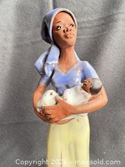 MaxSold Auction: Handmade Hand-Painted Mother & Child Ceramic/Terracotta Figurine - Toronto (Ontario, Canada) SELLER MANAGED Moving Online Auction - Saint Clair Avenue West