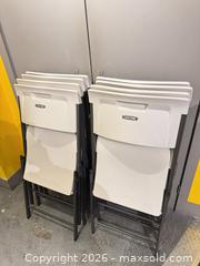 MaxSold Auction: Lifetime Folding Chairs, Plastic Seat & Steel Frame, Beige (Lot of 5-8) - Toronto (Ontario, Canada) SELLER MANAGED Moving Online Auction - Saint Clair Avenue West