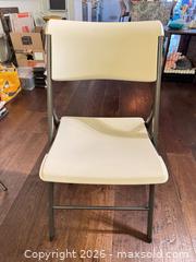 MaxSold Auction: Lifetime Folding Chairs, Plastic Seat & Steel Frame, Beige (Lot of 5-8) - Toronto (Ontario, Canada) SELLER MANAGED Moving Online Auction - Saint Clair Avenue West