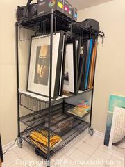 MaxSold Auction: Uline Steel Wire Storage Rack, 4-Shelf, Black Coated, Locking Casters - Toronto (Ontario, Canada) SELLER MANAGED Moving Online Auction - Saint Clair Avenue West