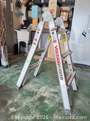 MaxSold Auction: Vulcan Articulating Multi-Position Aluminum Ladder 13 feet - Toronto (Ontario, Canada) SELLER MANAGED Moving Online Auction - Saint Clair Avenue West