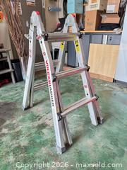 MaxSold Auction: Vulcan Articulating Multi-Position Aluminum Ladder 13 feet - Toronto (Ontario, Canada) SELLER MANAGED Moving Online Auction - Saint Clair Avenue West