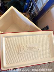 MaxSold Auction: Coleman Large Red & White Cooler / Ice Chest 30+ qt - Wheatland (New York, USA) SELLER MANAGED Reseller Online Auction - State Street