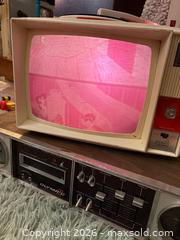 MaxSold Auction: General Electric Red Vintage Television Toy Viewer - Wheatland (New York, USA) SELLER MANAGED Reseller Online Auction - State Street