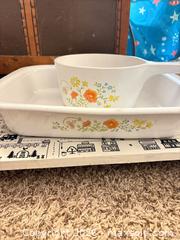 MaxSold Auction: Vintage CorningWare Floral Opaque Glass Casserole & Baking Dishes - Wheatland (New York, USA) SELLER MANAGED Reseller Online Auction - State Street