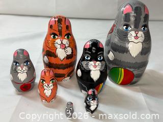 MaxSold Auction: Cast Nesting Dolls, Hand-Painted 7 Pieces - Menlo Park (California, USA) SELLER MANAGED Downsizing Online Auction - Henderson Place
