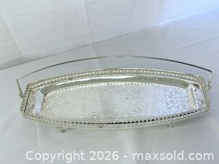 MaxSold Auction: Silver Serving Tray Marked by Almas - Menlo Park (California, USA) SELLER MANAGED Downsizing Online Auction - Henderson Place