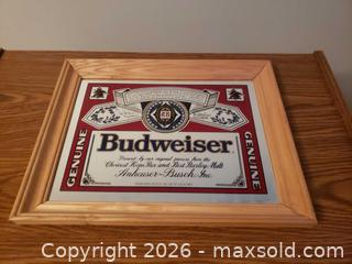 MaxSold Auction: Budweiser Bar Mirror Hanging Decoration - North York (Ontario, Canada) SELLER MANAGED Estate Sale Online Auction - Cartwright Avenue (STORAGE)
