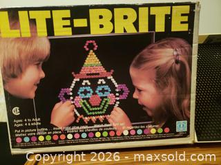 MaxSold Auction: Vintage 1981 Lite-Brite  - North York (Ontario, Canada) SELLER MANAGED Estate Sale Online Auction - Cartwright Avenue (STORAGE)