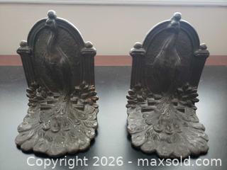 MaxSold Auction: Vintage Brass peacock book ends - North York (Ontario, Canada) SELLER MANAGED Estate Sale Online Auction - Cartwright Avenue (STORAGE)
