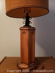 MaxSold Auction: Vintage wood base table lamp - North York (Ontario, Canada) SELLER MANAGED Estate Sale Online Auction - Cartwright Avenue (STORAGE)