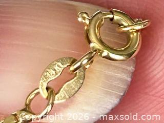 MaxSold Auction: 14K Gold Necklace with Oval Citrine Pendant A - Niagara Falls (Ontario, Canada) Moving Online Auction - January Drive