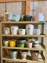 MaxSold Auction: Assorted Ceramic, Terracotta & Metal Planters - B - Niagara Falls (Ontario, Canada) Moving Online Auction - January Drive