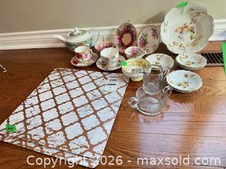 MaxSold Auction: Assorted China Tea Set Pieces, Bowls, Placemats and More B - Niagara Falls (Ontario, Canada) Moving Online Auction - January Drive