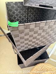 MaxSold Auction: Assorted Storage Cubes, Wicker Baskets & Foldable Drying Rack - Lot B - Niagara Falls (Ontario, Canada) Moving Online Auction - January Drive