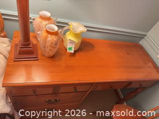 MaxSold Auction: Baronet Solid Wood Desk with Matching Chair, Medium Cherry - Niagara Falls (Ontario, Canada) Moving Online Auction - January Drive