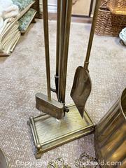 MaxSold Auction: Brass Fireplace Tools, Planters, Wall Candle Sconces & Lion Knocker B - Niagara Falls (Ontario, Canada) Moving Online Auction - January Drive