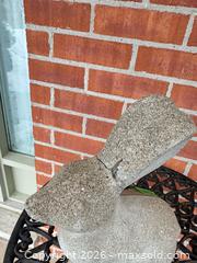 MaxSold Auction: Concrete Rabbit Statue and Metal Bistro Table A - Niagara Falls (Ontario, Canada) Moving Online Auction - January Drive