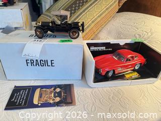 MaxSold Auction: Franklin Mint 1:18 Die-cast Model Cars (Mercedes 300 SL & Cadillac) B - Niagara Falls (Ontario, Canada) Moving Online Auction - January Drive