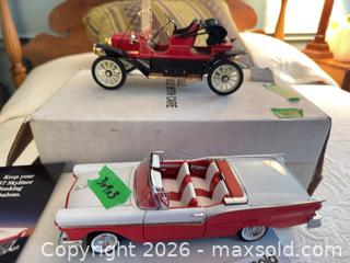 MaxSold Auction: Franklin Mint Diecast Model Cars (2) — 1957 Ford Skyliner & 1911 Stanley Steamer B - Niagara Falls (Ontario, Canada) Moving Online Auction - January Drive