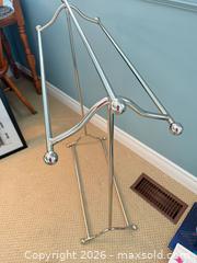 MaxSold Auction: Freestanding Quilt Stand with Blanket and Adult Knit Mittens - Niagara Falls (Ontario, Canada) Moving Online Auction - January Drive