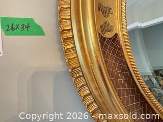 MaxSold Auction: Gold Oval Wall Mirror B - Niagara Falls (Ontario, Canada) Moving Online Auction - January Drive