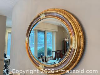 MaxSold Auction: Gold Oval Wall Mirror B - Niagara Falls (Ontario, Canada) Moving Online Auction - January Drive