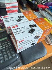 MaxSold Auction: Large Office Supplies Lot with Pens, Tape, Folders, Calculator B - Niagara Falls (Ontario, Canada) Moving Online Auction - January Drive