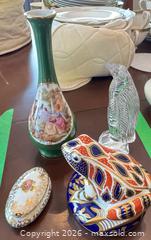 MaxSold Auction: Lot: Limoges Vase, Royal Crown Derby Frog, Waterford Penguin and More B - Niagara Falls (Ontario, Canada) Moving Online Auction - January Drive