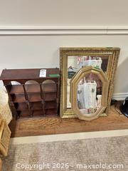 MaxSold Auction: Lot: Ornate Rectangular & Octagonal Framed Mirrors, Wood Display Shelf B - Niagara Falls (Ontario, Canada) Moving Online Auction - January Drive
