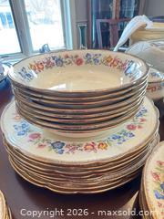 MaxSold Auction: Meakin Tennessee Floral Border Dinnerware Set, 41 Pieces B - Niagara Falls (Ontario, Canada) Moving Online Auction - January Drive