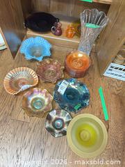 MaxSold Auction: Mid-Century Iridescent & Amberina Glass, Depression Glass B - Niagara Falls (Ontario, Canada) Moving Online Auction - January Drive