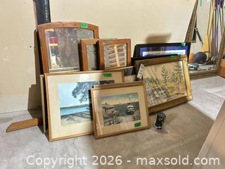 MaxSold Auction: Mixed Framed Prints, Paintings, Mirrors & Embroideries Lot (5–8) B - Niagara Falls (Ontario, Canada) Moving Online Auction - January Drive