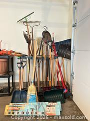 MaxSold Auction: Mixed Garden and Yard Tools with Wall Rack A - Niagara Falls (Ontario, Canada) Moving Online Auction - January Drive