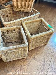MaxSold Auction: Natural Wicker & Rattan Storage Baskets B - Niagara Falls (Ontario, Canada) Moving Online Auction - January Drive