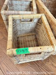MaxSold Auction: Natural Wicker & Rattan Storage Baskets B - Niagara Falls (Ontario, Canada) Moving Online Auction - January Drive