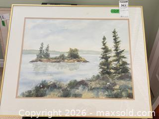 MaxSold Auction: Original Watercolor Landscape/Seascape by Frederic Bliss, FramedA - Niagara Falls (Ontario, Canada) Moving Online Auction - January Drive