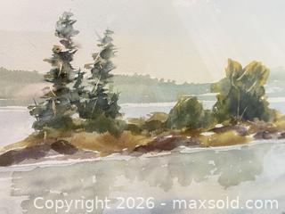 MaxSold Auction: Original Watercolor Landscape/Seascape by Frederic Bliss, FramedA - Niagara Falls (Ontario, Canada) Moving Online Auction - January Drive