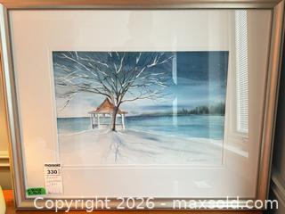 MaxSold Auction: Original Watercolor Painting by Irene MacKenzie, Framed A - Niagara Falls (Ontario, Canada) Moving Online Auction - January Drive