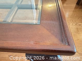 MaxSold Auction: Queen Anne Style Coffee Table with Beveled Glass Inset B - Niagara Falls (Ontario, Canada) Moving Online Auction - January Drive