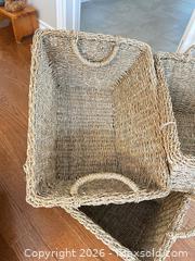 MaxSold Auction: Seagrass Storage Baskets Set with Handles, Stackable B - Niagara Falls (Ontario, Canada) Moving Online Auction - January Drive