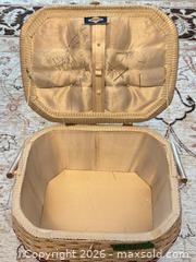 MaxSold Auction: Sewing Basket with Assorted Notions, Thread & Buttons, Sewing Supplies B - Niagara Falls (Ontario, Canada) Moving Online Auction - January Drive